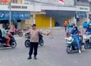 HUT RI ke-81, Polisi Rekayasa Lalu Lintas di Kedungadem Bojonegoro