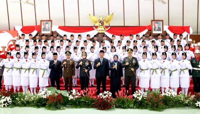 Penuh Semangat, 72 Paskibraka Bojonegoro Resmi Dikukuhkan