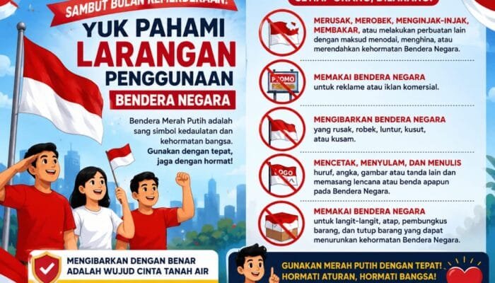 Mau Pasang Bendera Merah Putih, Hindari 5 Larangan Ini