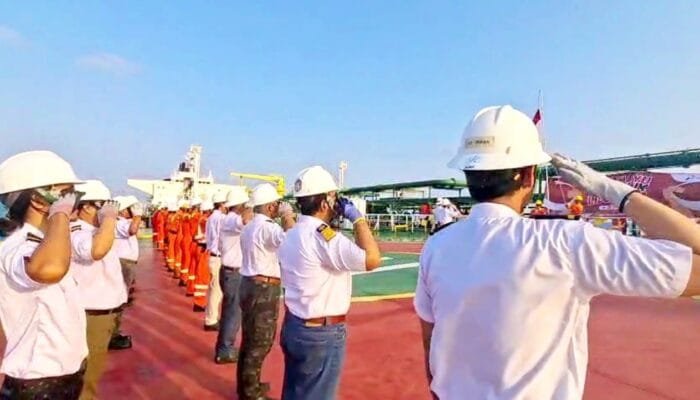 Laut Jawa Jadi Saksi, Begini Upacara HUT RI ke-81 Satpolairud Lamongan