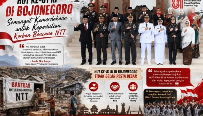 HUT ke-81 RI di Bojonegoro Tanpa Pesta Besar, Ini Alasannya