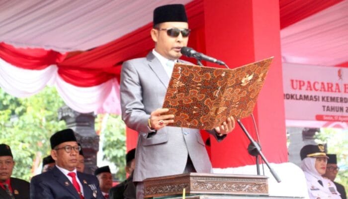 HUT ke-81 RI di Bojonegoro, Ketua DPRD Umar Bacakan Proklamasi