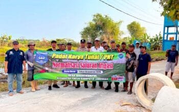 Babinsa Pucuk Lamongan Bantu Petani, Ketahanan Pangan Jadi Sasaran