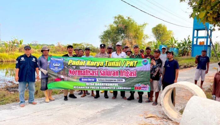 Babinsa Pucuk Lamongan Bantu Petani, Ketahanan Pangan Jadi Sasaran