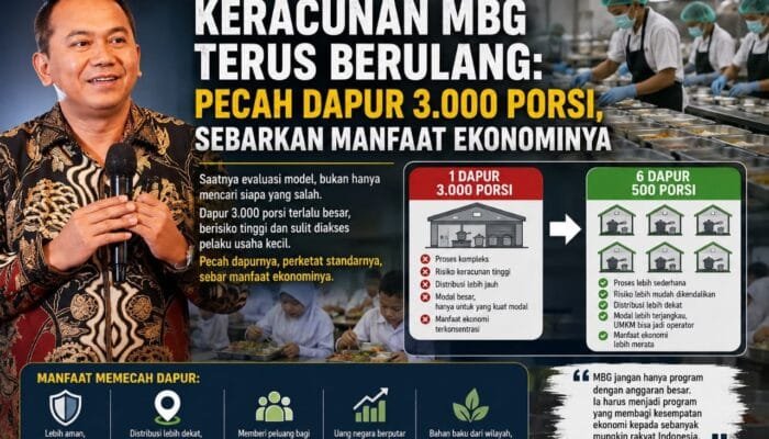 Keracunan MBG Berulang, Model Dapur Mulai Dipertanyakan