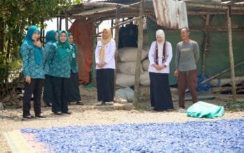 Kunjungi Desa Tebon, Cantika Wahono Tebar Solusi Sampah Hingga Ketahanan Pangan di Bojonegoro