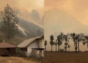 Gunung Semeru Terbakar, Api Mulai Terlihat dari Atas Ranu Kumbolo