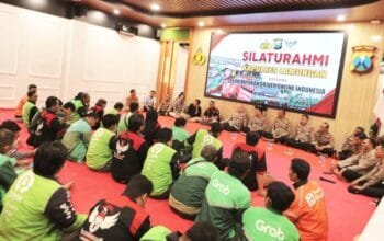 Kapolres Lamongan Titip Pesan ke Puluhan Driver OJOL