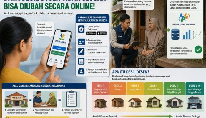 Mau Ubah Data Desil, Ini Langkah Resminya