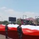Merah Putih Raksasa Warnai Bojonegoro, TNI dan Pelajar Bersatu