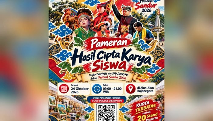 Festival Sandur 2026 Jadi Ajang Unjuk Kreativitas Pelajar Bojonegoro
