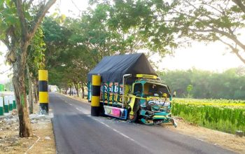 Satlantas Polres Bojonegoro Ungkap Kronologi Truk Tabrak Portal di Kesongo