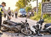 Insiden Dua Motor di Kedungadem Bojonegoro, Polisi Himbau Pengendara Waspada