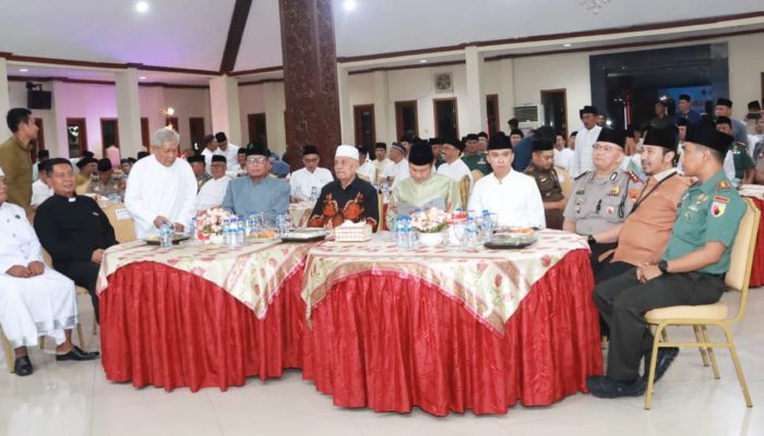 Jaga Toleransi, Kapolres dan Bupati Lamongan Hadiri Doa Bersama