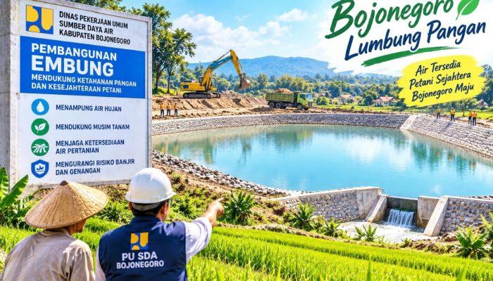 Cegah Kekurangan Air, PU SDA Bojonegoro Kebut Bangun Embung