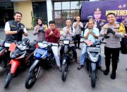 Polres Bojonegoro Pulangkan Motor Curian Tanpa Biaya
