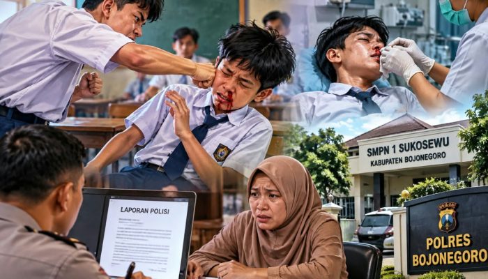 Dugaan Penganiayaan Siswa SMP di Bojonegoro Berujung Laporan Polisi